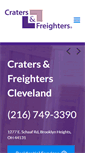 Mobile Screenshot of cratersandfreighterscleveland.com